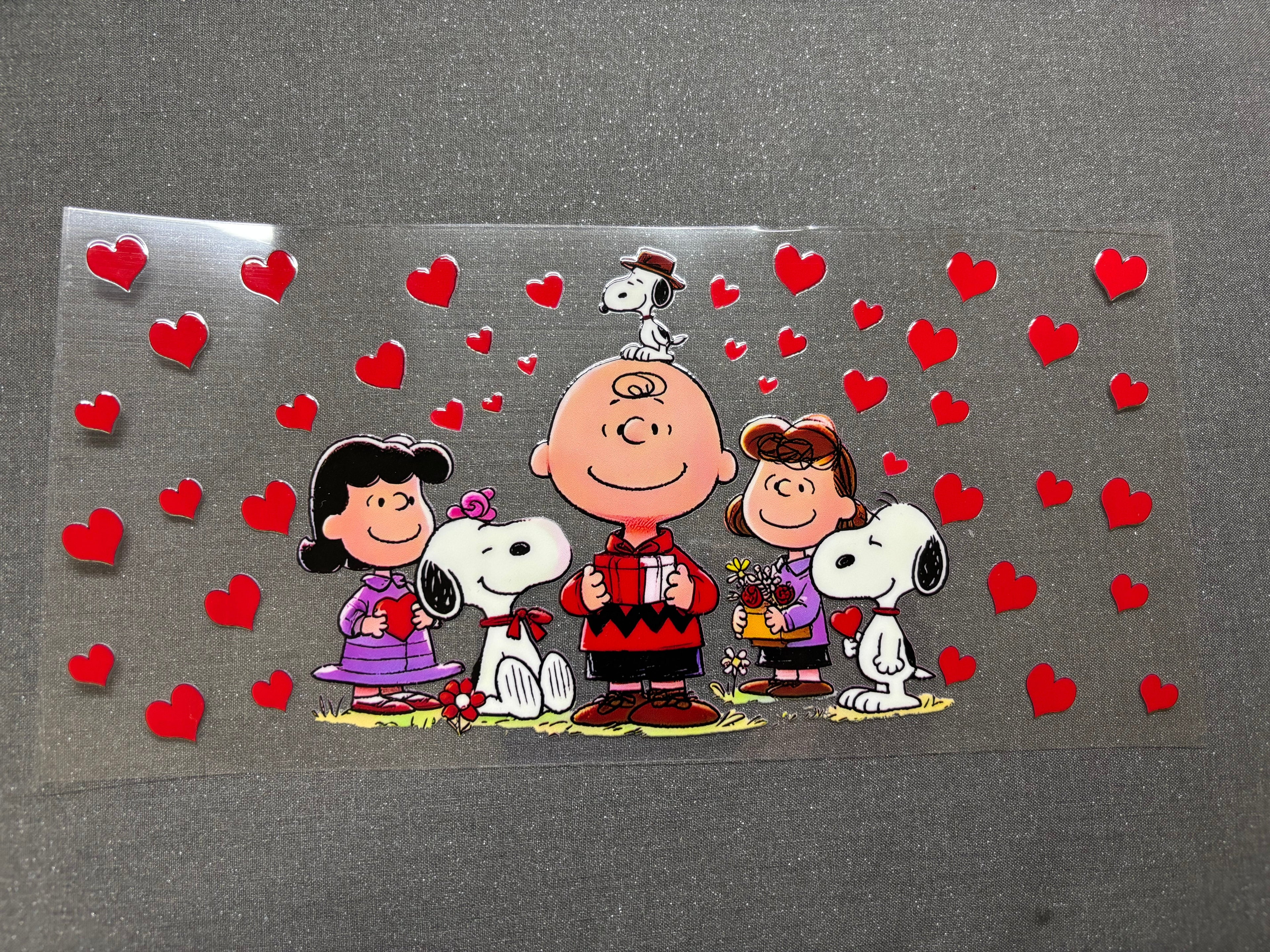 Charlie brown and friends hearts