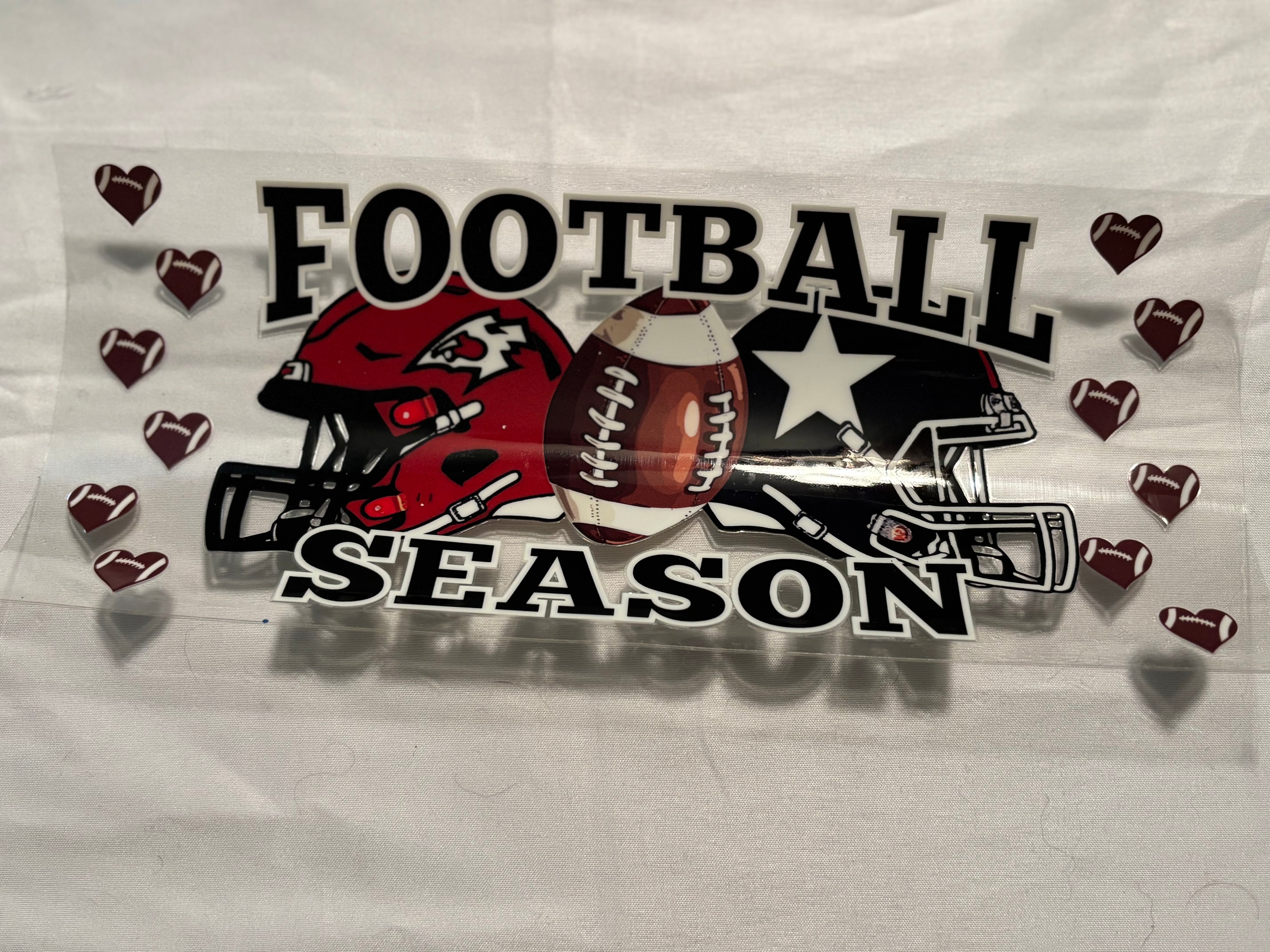 Football Season- Red and Blue Helmet