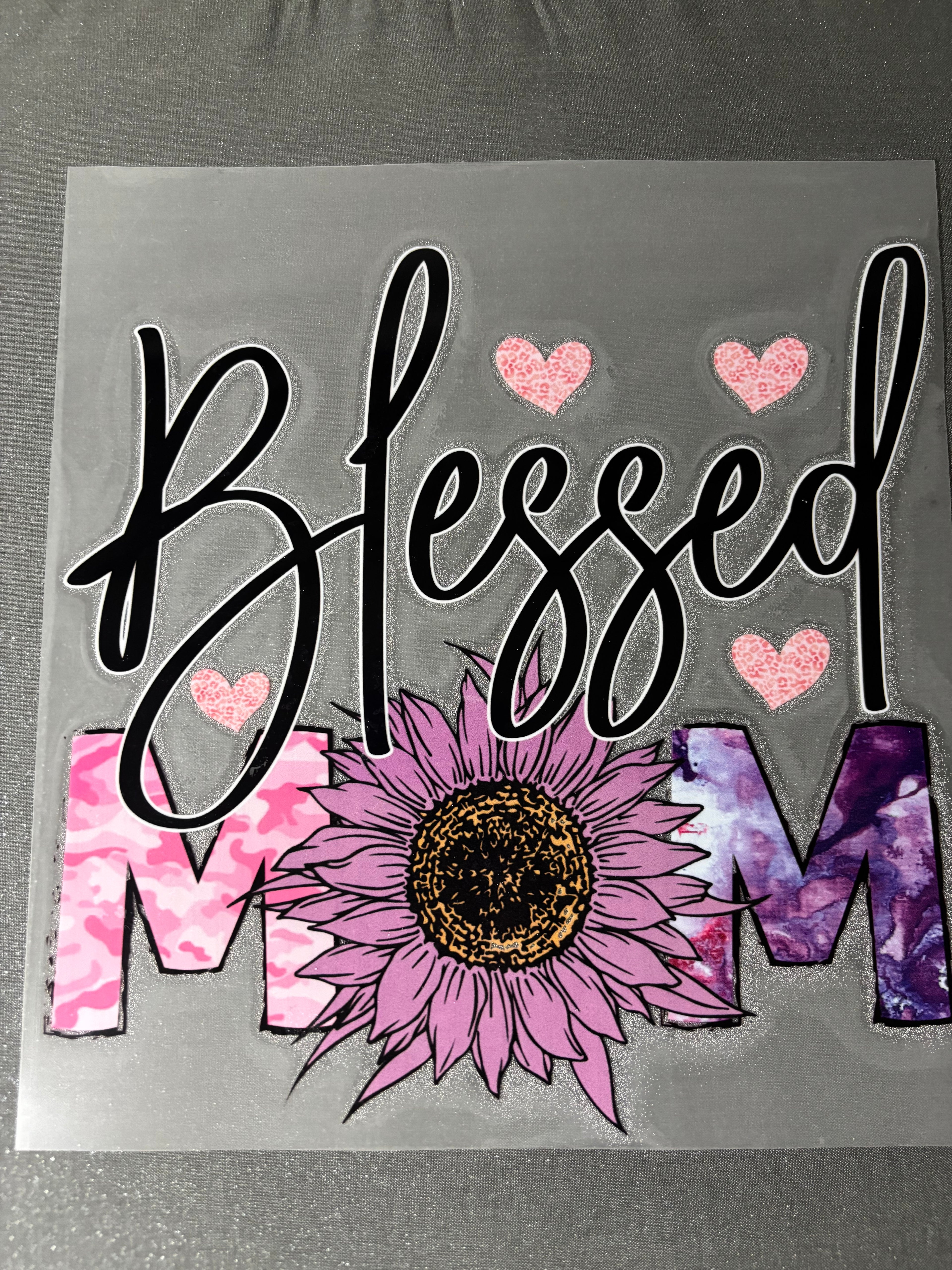 Blessed Mom- Purple and Pink