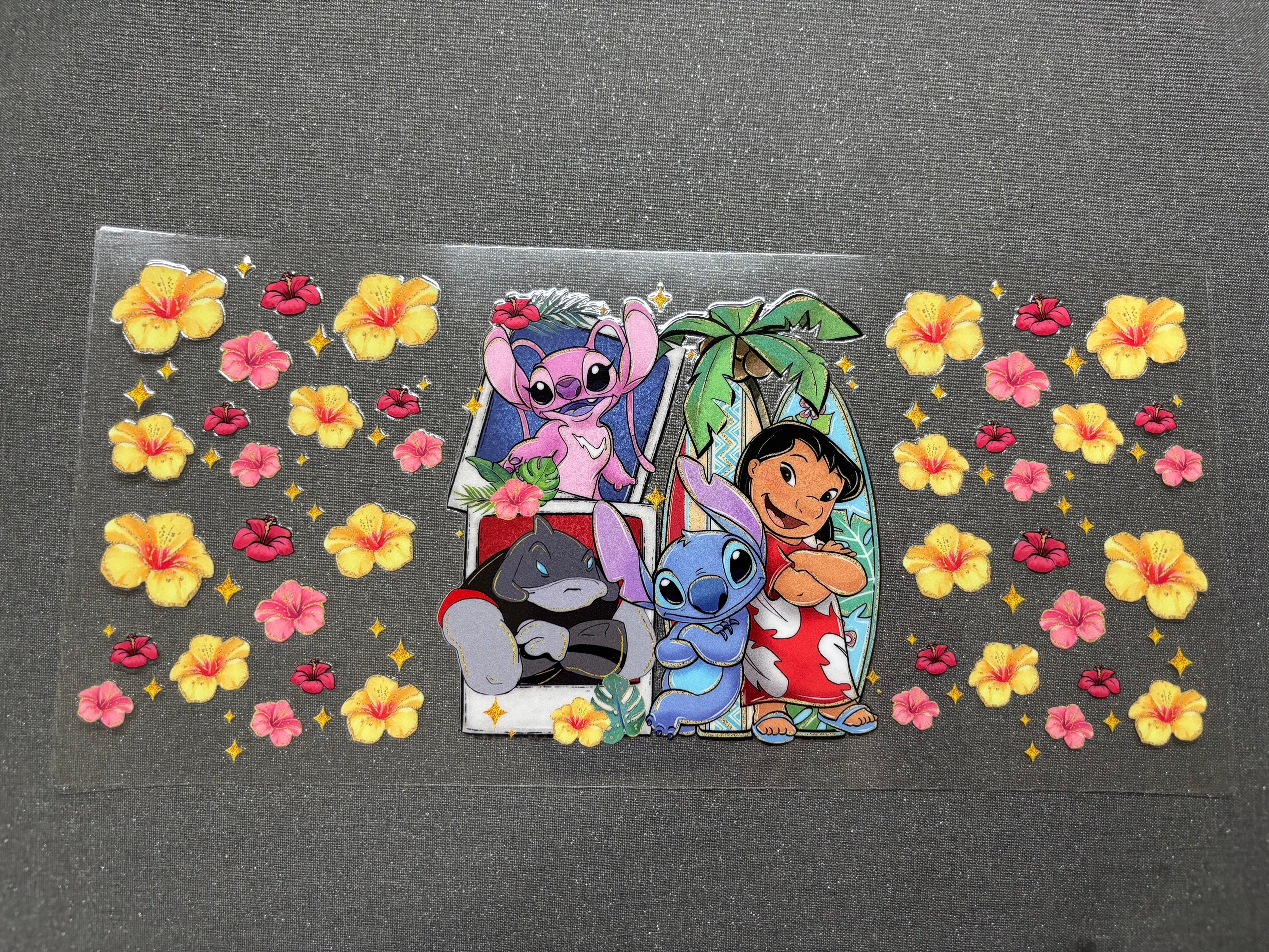 Lilo & Stitch with flowers