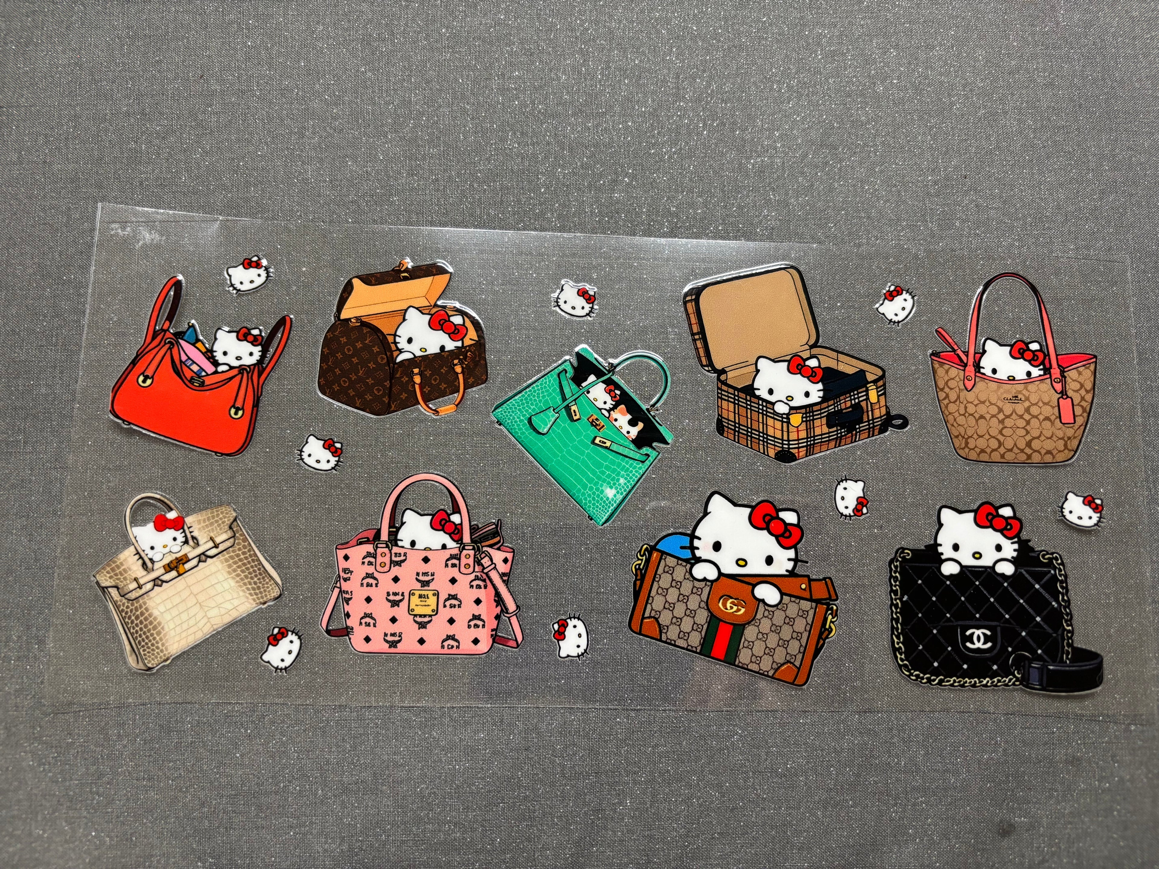 Hello Kitty with purses