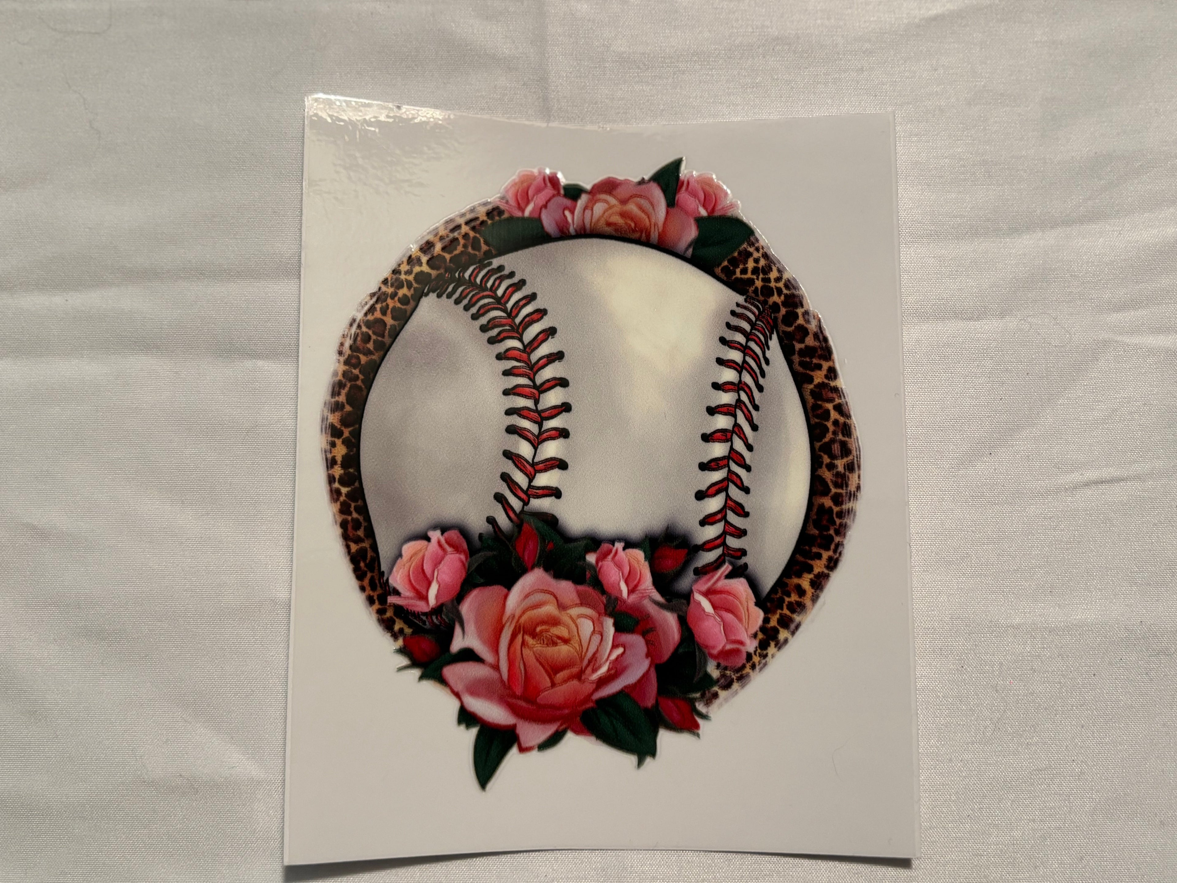 Pink Flowers Baseball