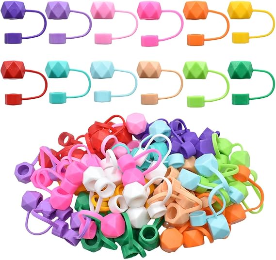 Colorful Straw Toppers