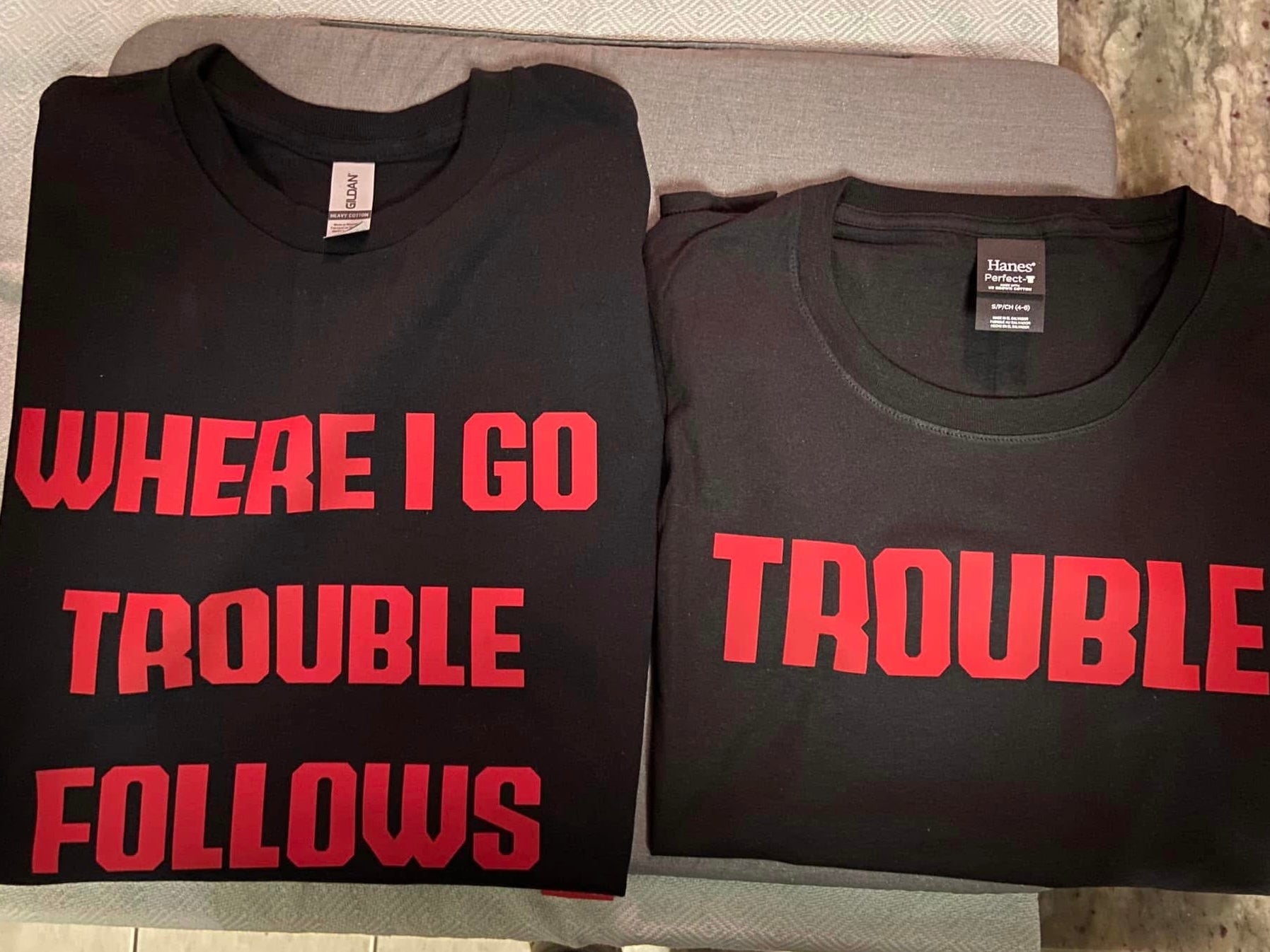 Trouble Follows Decal